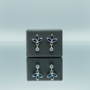 Arete de Seguridad Rosca Flor de la Media Noche vista 3