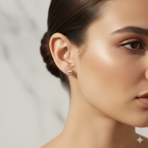 Dormilones de Plata Esféricos 5mm vista 1