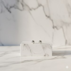 Dormilones de Plata Esféricos 5mm