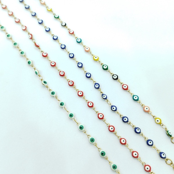 Tobillera de Acero ojos Turcos