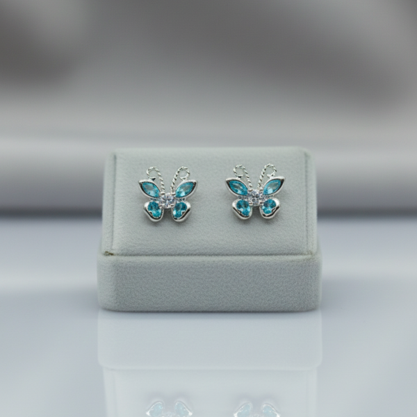 Aretes Pegados Rosca Mariposilla 
