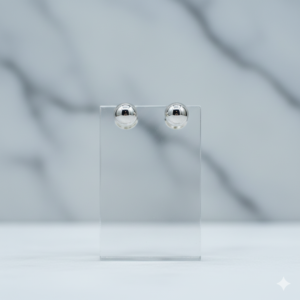 Dormilones de Plata Esféricos 12mm