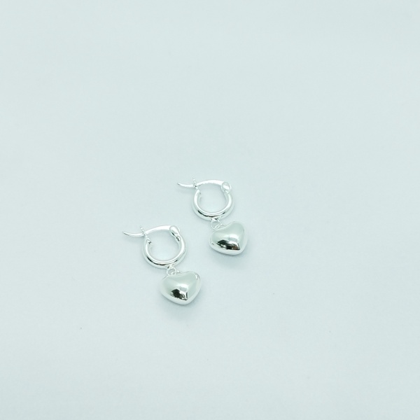 Argollas con Dije de Corazón Inflado